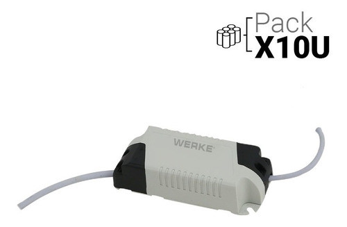 Driver Transformador Para Panel Led 24w Pack X 10u. Werke 0