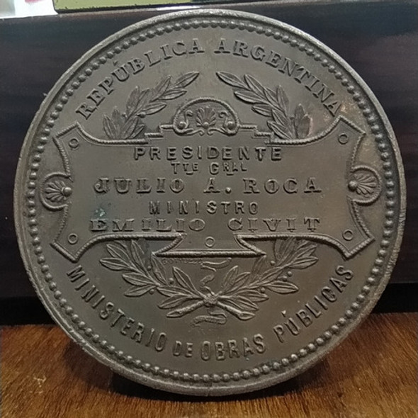 Antigua Medalla Obras De Saneamiento De Santa Fe 1903 1