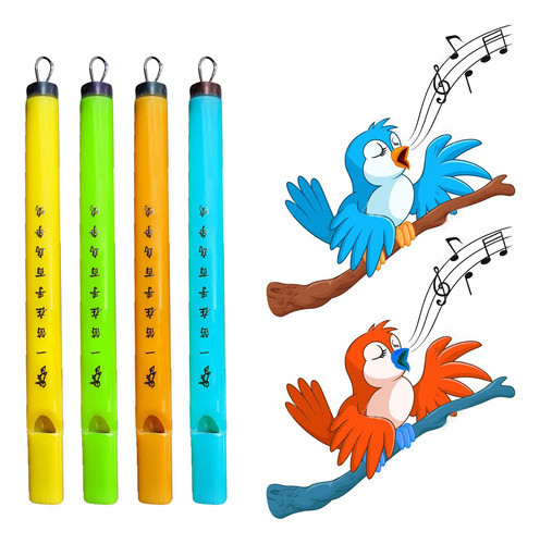 30 Silbato Flauta Musical Sonidos De Ave Souvenir Piñata 0