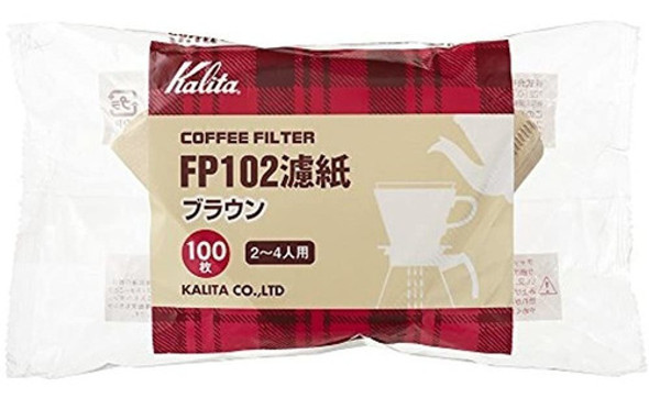 Kalita Filtro De Cafe Fp102 (100 Documentos) Para 2 - 4 Taz 0