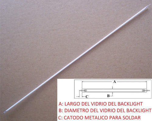 Tubo 345mm Lampara Monitor Backlight A:345 B:2.4 C:3 17  4:3 1