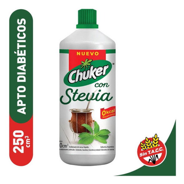 Pack X 3 Unid Edulcorante  Stevia 200 Ml Chuker Edulcorante 1
