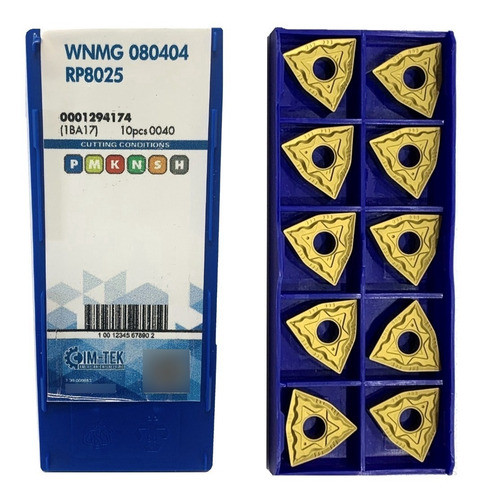 10 Inserto Torno Wnmg 080408 Metal Duro P/aceros Index 0