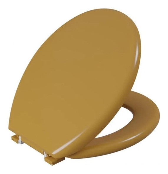 Asiento Tapa Inodoro Acolchada Marrón Café Con Leche Astra 0