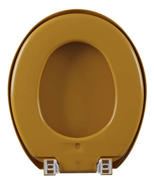 Asiento Tapa Inodoro Acolchada Marrón Café Con Leche Astra 1