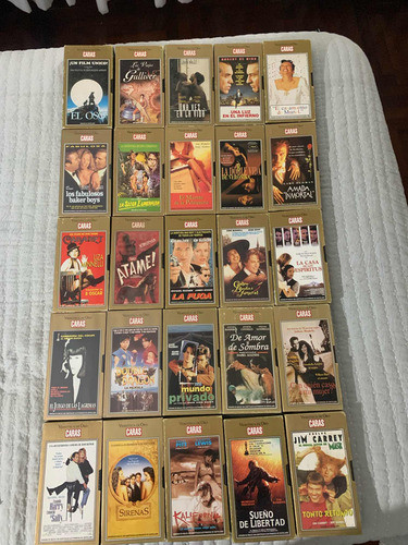 25 Cassette De Videoteca De Oro Caras 1
