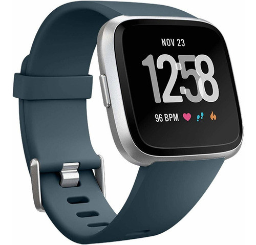Malla Large Para Fitbit Versa / Versa 2 Azul Pizarra -7dlbwy 0