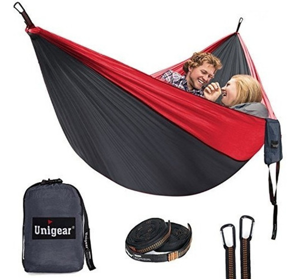 Unigear Hamaca Paraguaya Doble Acampar Tela Paracaídas 0