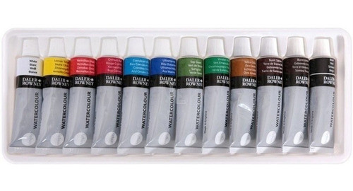 Acuarelas En Pomo Profesionales Daler Rowney X 12 Colores 1