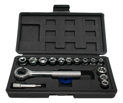 Juego De Llaves Tubo Criquet 17 Piezas Acero Cromo Vanadio 0