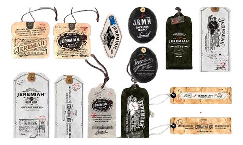 1000 Etiquetas Colgants Hangs Tags Ropa 7x3 - Kraft Texturas 0