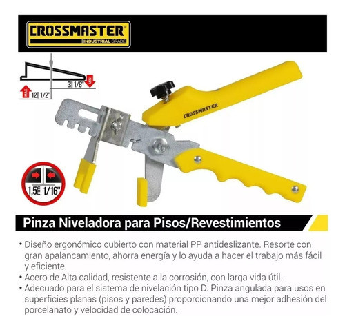 Kit Nivelador Separador Ceramicos Crossmaster Pinza + 200 Kk 1
