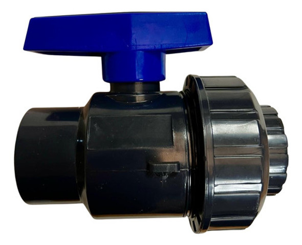 Válvula Llave Esférica Pvc Pegar Soldable 40 Mm Unión Doble 0