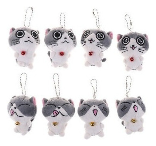 Gato Miau Colección Mini Peluche Muñecas Lindo Pequeño Colga 1