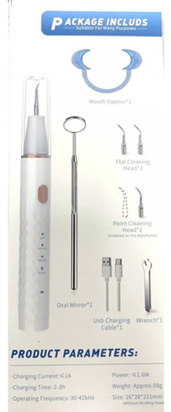 Removedor De Placa Ultrasónico Blanqueador Usb  Profesional 0