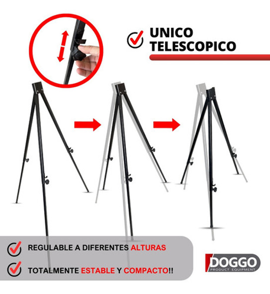 Trípode Para Pizarra Metálico Y Rebatible Doggo 1 Trípode Para Pizarra Metálico Y Rebatible Doggo 1