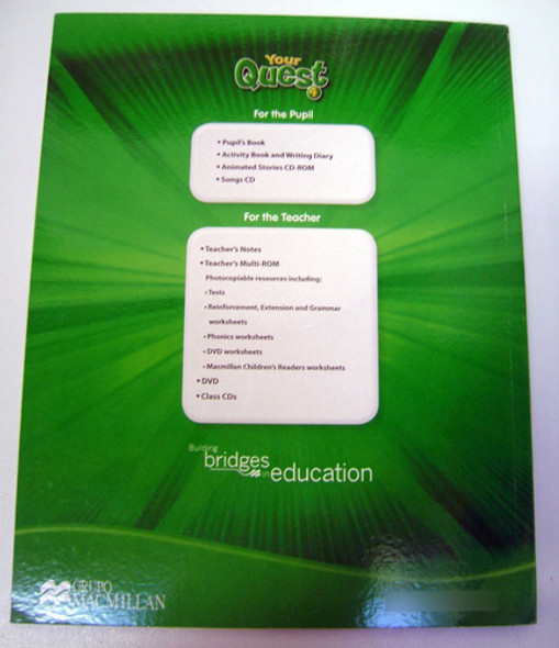 Your Quest 4 Activity Book Macmillan Sin Escribir 2cds Boedo 1