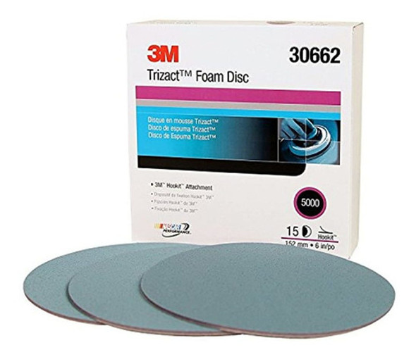 3m 30662 Hookit Trizact 6 5000 Grit Foam Disc 0