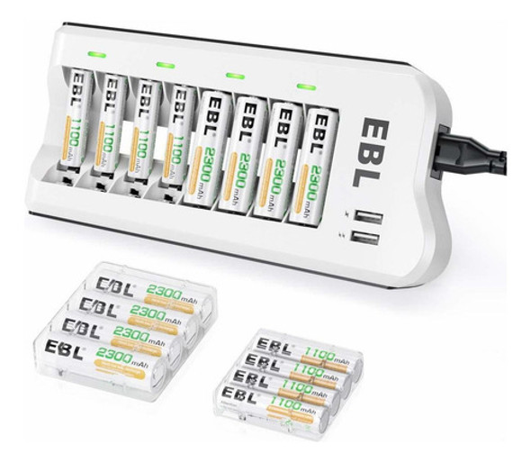 Ebl Aa 2300 Mah (paquete De 8) Y Aaa 1100 Mah (paquete De 8) 0