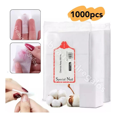 Nail Wipes Toallitas X 900 Para Uñas Esculpidas Gelificada 1