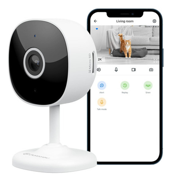 Cámara De Seguridad Indoor Wifi Para Bebé Con Almacenamiento 0