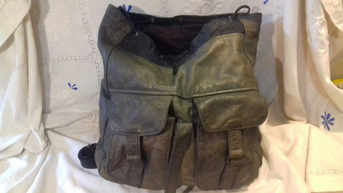 Mochila De Cuero Negra Leer Descripción 1