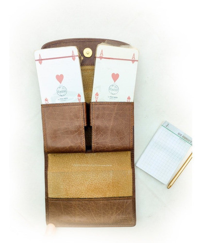 Cartas - Estuche Cuero Sir Rondo's + Lápiz De Mina + 2 Mazos 0