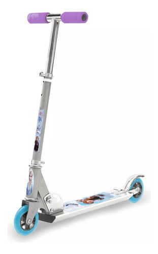 Monopatin De Aluminio Regulable, Plegable 2 Ruedas Frozen 1