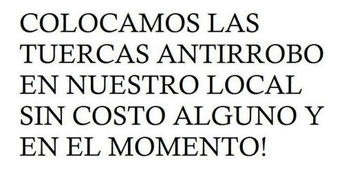 Bulon Seguridad Antirrobo Fiat Cinquecento Bv2/d Farad 1