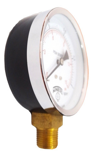 Manómetro Gasista Winters Rango 1 Kg/cm2 Rosca 1/2 PuLG Inf 1