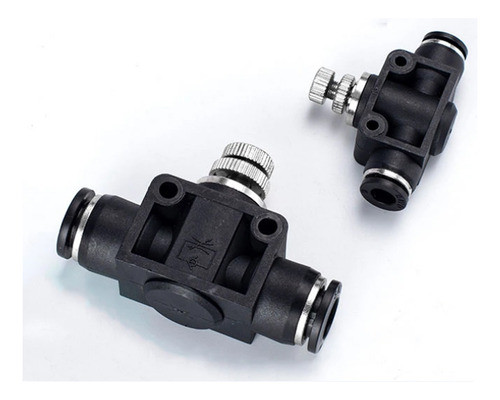 Pack X 10 Regulador De Caudal Acople Rapido Neumatico De 6mm 1