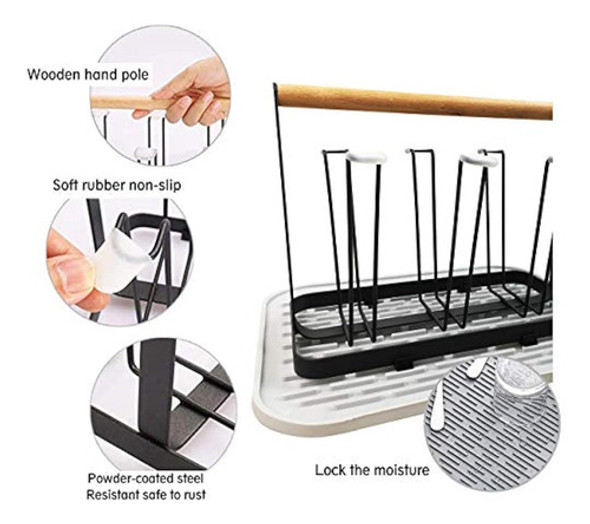 Soporte Para Estante De Secado De Tazas Mukkuri, Estante Par 1