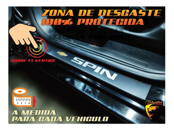 Cubre Zocalos Carbono Ford S-max Logo Resinado 1