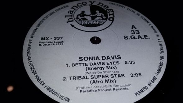 Sonia Davis Bette Davis Eyes Vinilo Maxi Spain Excelente 92 1