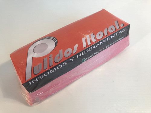 Pasta Rosa Pulir Brillo Espejo Inox Metales Ferroso Y Mas 0