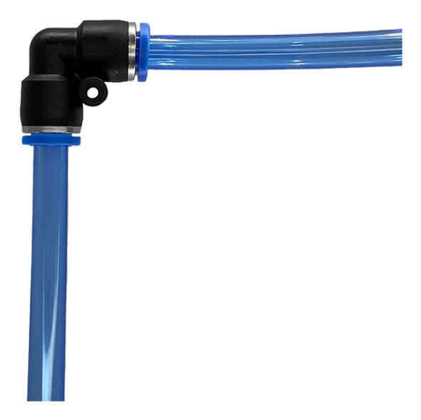 Conector Union Codo Neumático Para Tubo 10mm X 10mm X10u 1