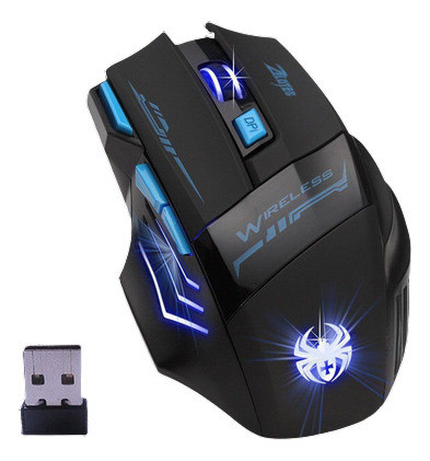 El Zelote Profesional Juegos Ratón 2400 Dpi 7 Botón Luz Led 1