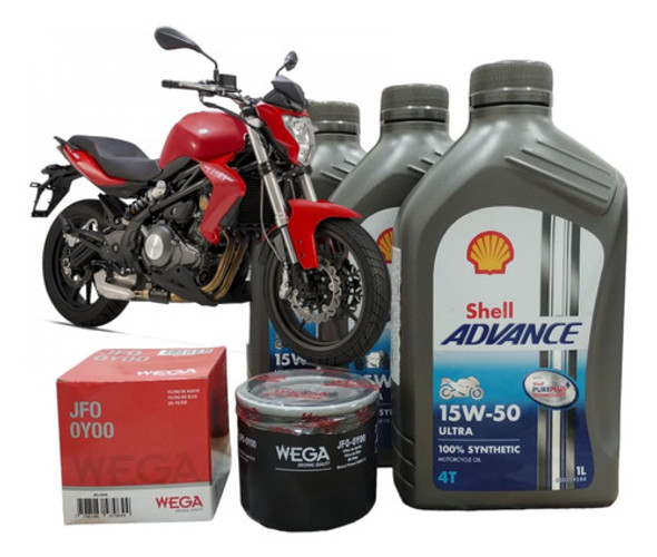 Kit Service Benelli Tnt 300+shell Sintetico+filtro Wega 0