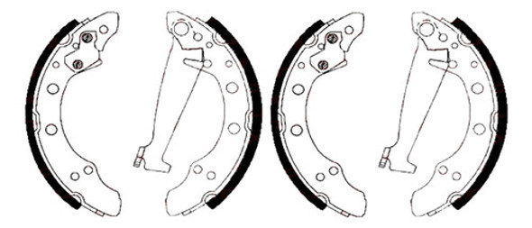 Juego Cintas De Freno Para Vw Golf Vento Polo Passat 1