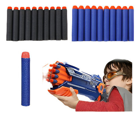 200pcs (azul + Negro) Bala Dardos Para Pistola De Juguete Ne 1