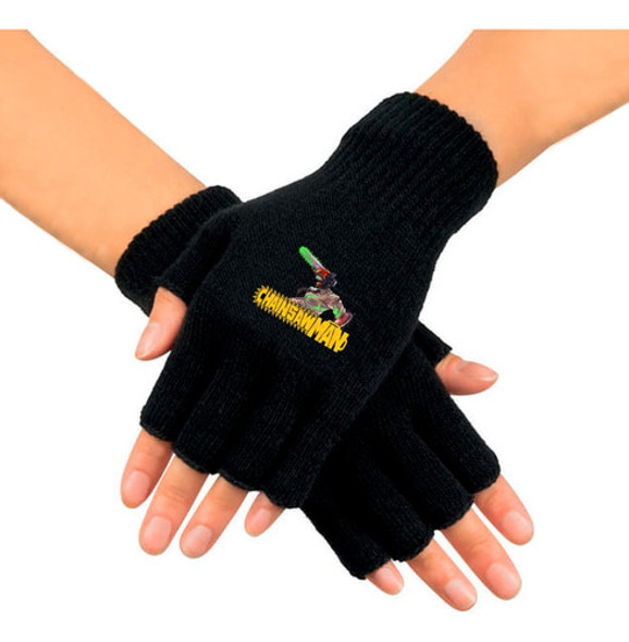 Guantes Tejidos Estampado Dtf Chainsaw Man Denji Híbrido 0