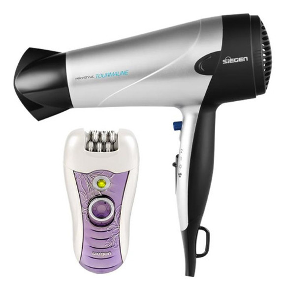 Pack Siegen: Depiladora Soft Y Secador De Pelo Silver 0