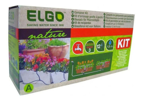 Kit De Riego Por Goteo Para Jardineras Y Macetas Elgo Cdk12 0