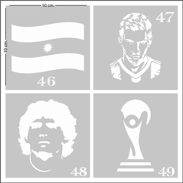Stencil Maquillaje Artistico-artesania- X 10 Unidades 1