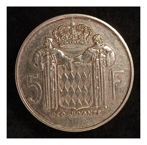 Mónaco 5 Francos 1966 Excelente Plata Km 141 0
