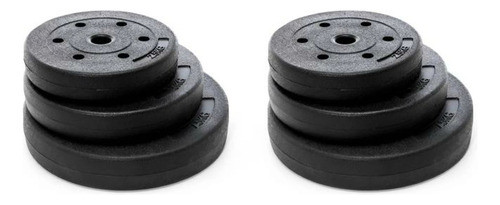 Pesas Discos Revestidos Barras Mancuernas Crossfit 10kg 1