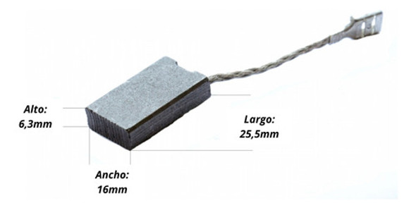 Carbones Compatible Martillo Gsh 16 Bosch 1