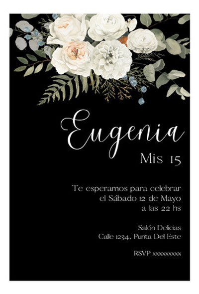 Invitacion Cumpleaños 15 Tarjeta Digital Whatsapp Imprimir 0