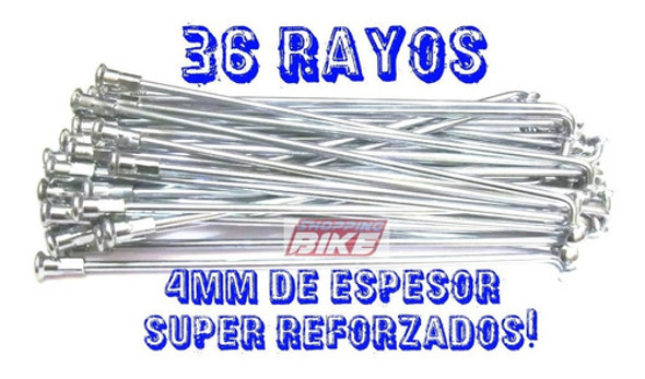 Juego De Rayos 36 Unidades 210mm X 4mm Shopping Bike 0