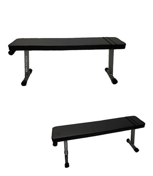 Banco Plano De Caño Super Reforzado Pecho Abdominales Gym 1